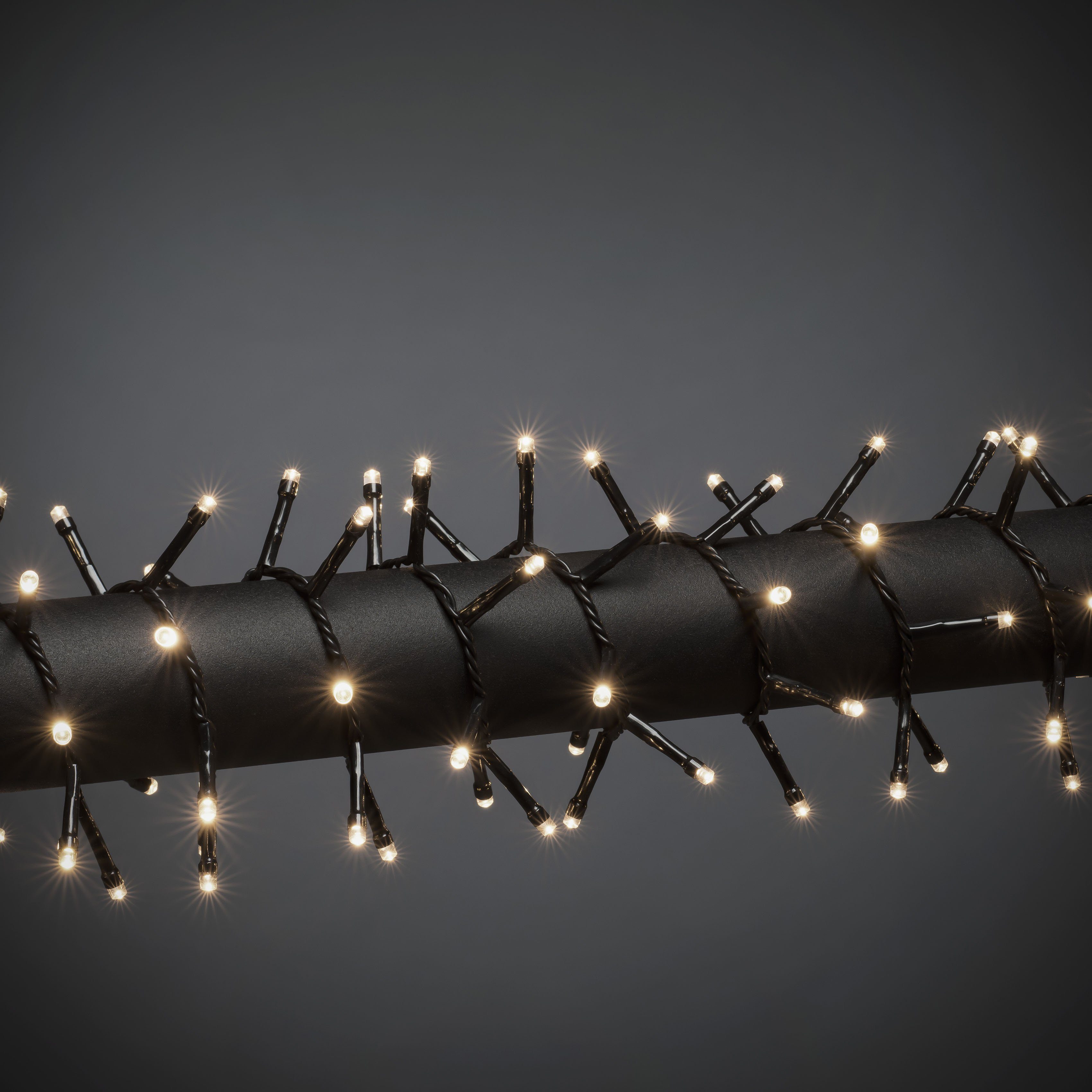 KONSTSMIDE LED-Lichterkette Weihnachtsdeko aussen, 400-flammig, Micro LED  Compactlights, 400 warm weiße Dioden, Trafobetriebener Artikel für den  Außenbereich
