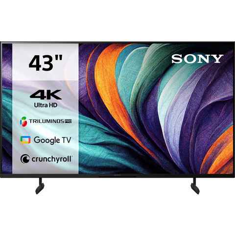 Sony KD-43X80L LED-Fernseher (108 cm/43 Zoll, 4K Ultra HD, Google TV, Smart-TV, HDR, X1-Prozessor, BRAVIA CORE, Triluminos Pro, Gaming-Menü, HDMI 2.1)