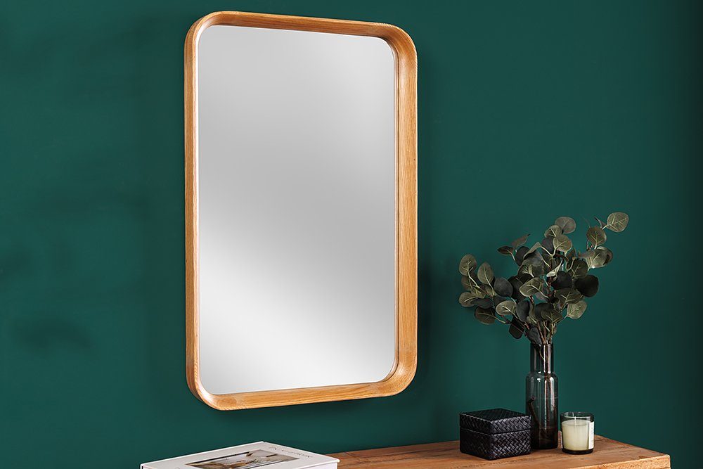 riess-ambiente Wandspiegel AMSTERDAM 80cm natur (Einzelartikel, 1-St), Massivholz · Deko · handmade · Flur · horizontal/vertikal · Modern