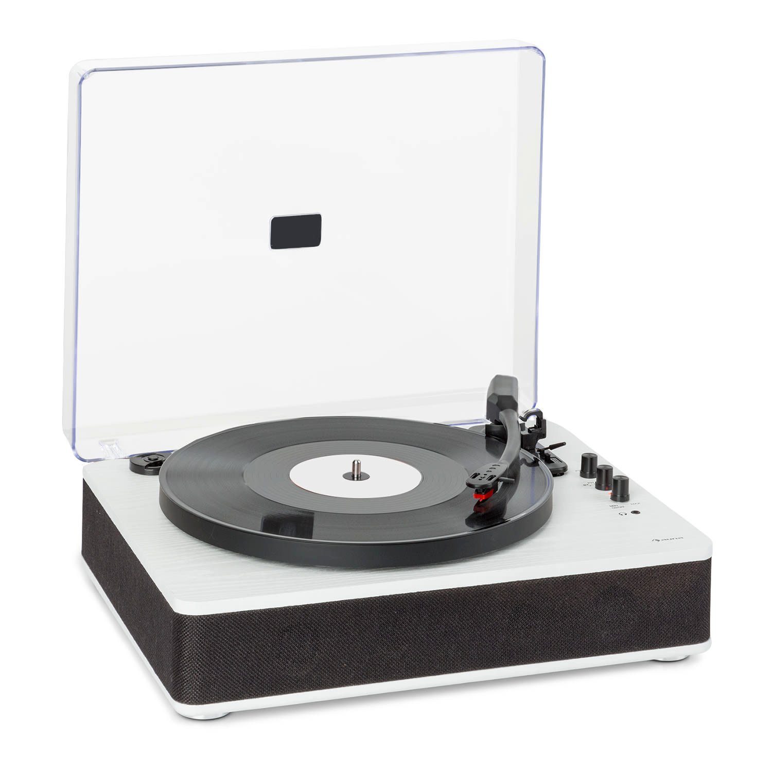 Auna TT-Classic Plus Plattenspieler (Riemenantrieb, Bluetooth,  Schallplattenspieler mit Lautsprecher Vinyl Plattenspieler)