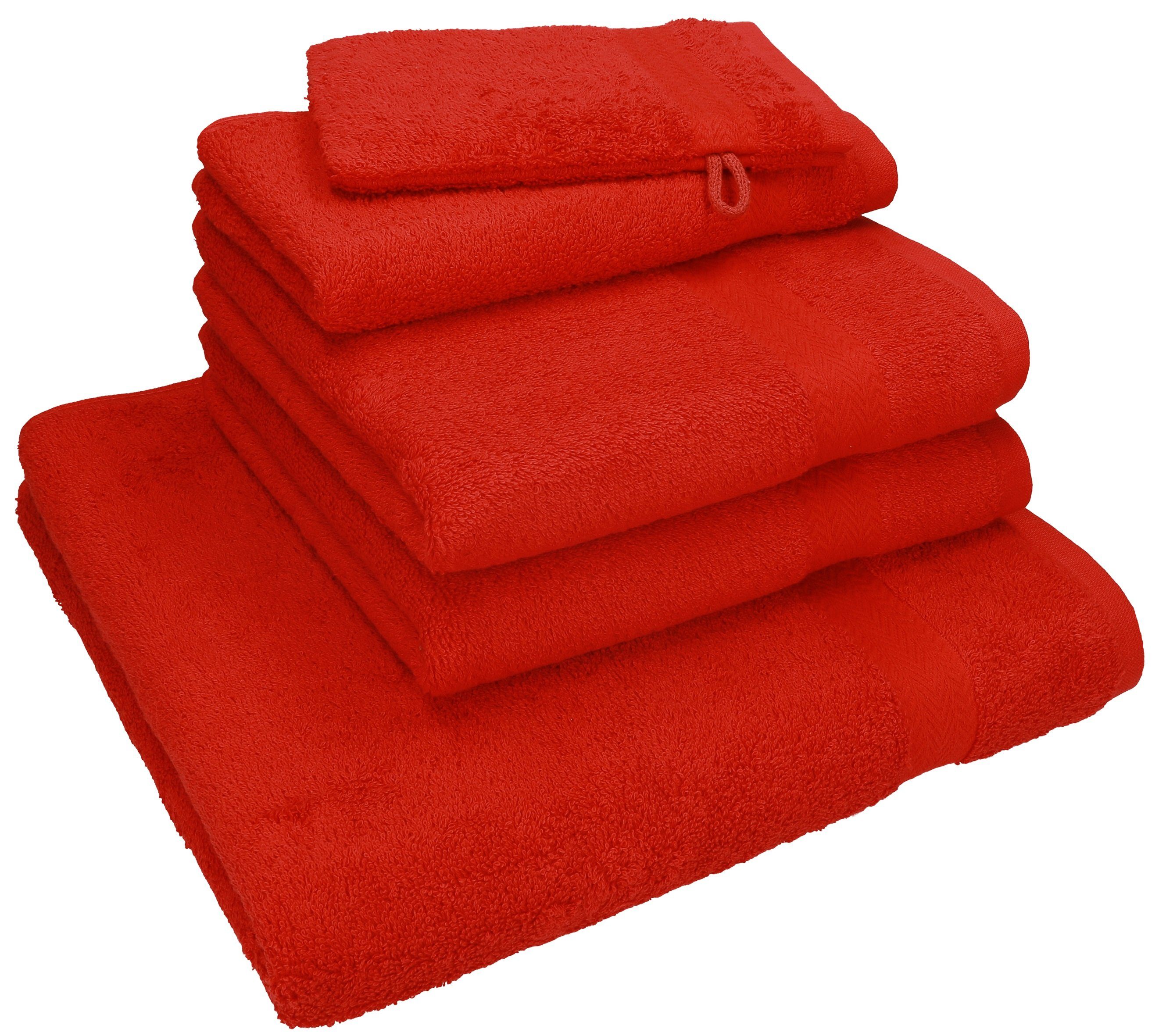 Betz Handtuch Set 5-TLG. Handtuchset NICE PACK 100% Baumwolle, 100% Baumwolle
