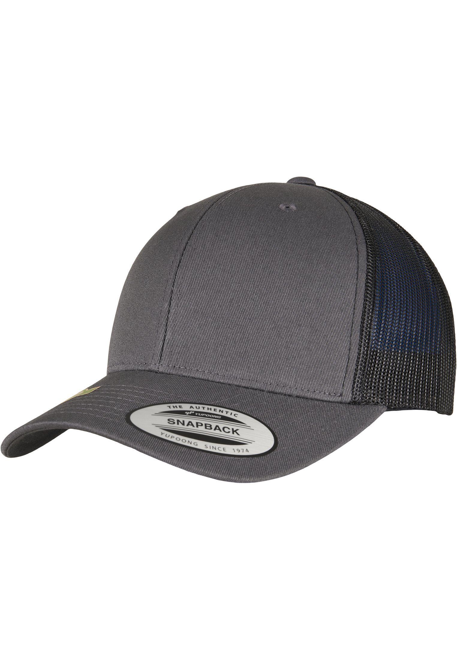 Flexfit Flex Cap Caps YP CLASSICS RECYCLED RETRO TRUCKER CAP 2-TONE charcoal/black