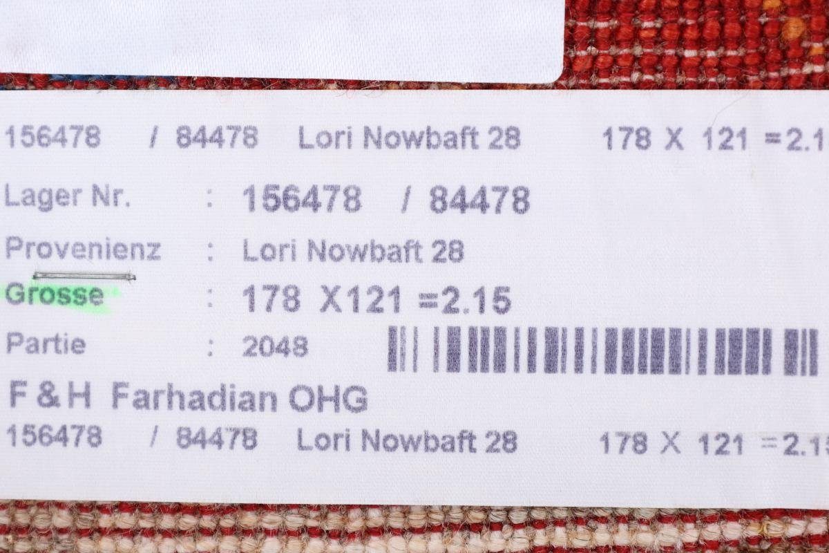 Nowbaft mm 120x177 rechteckig, Loribaft Gabbeh Trading, Nain Handgeknüpfter Perser 12 Orientteppich Moderner, Höhe: