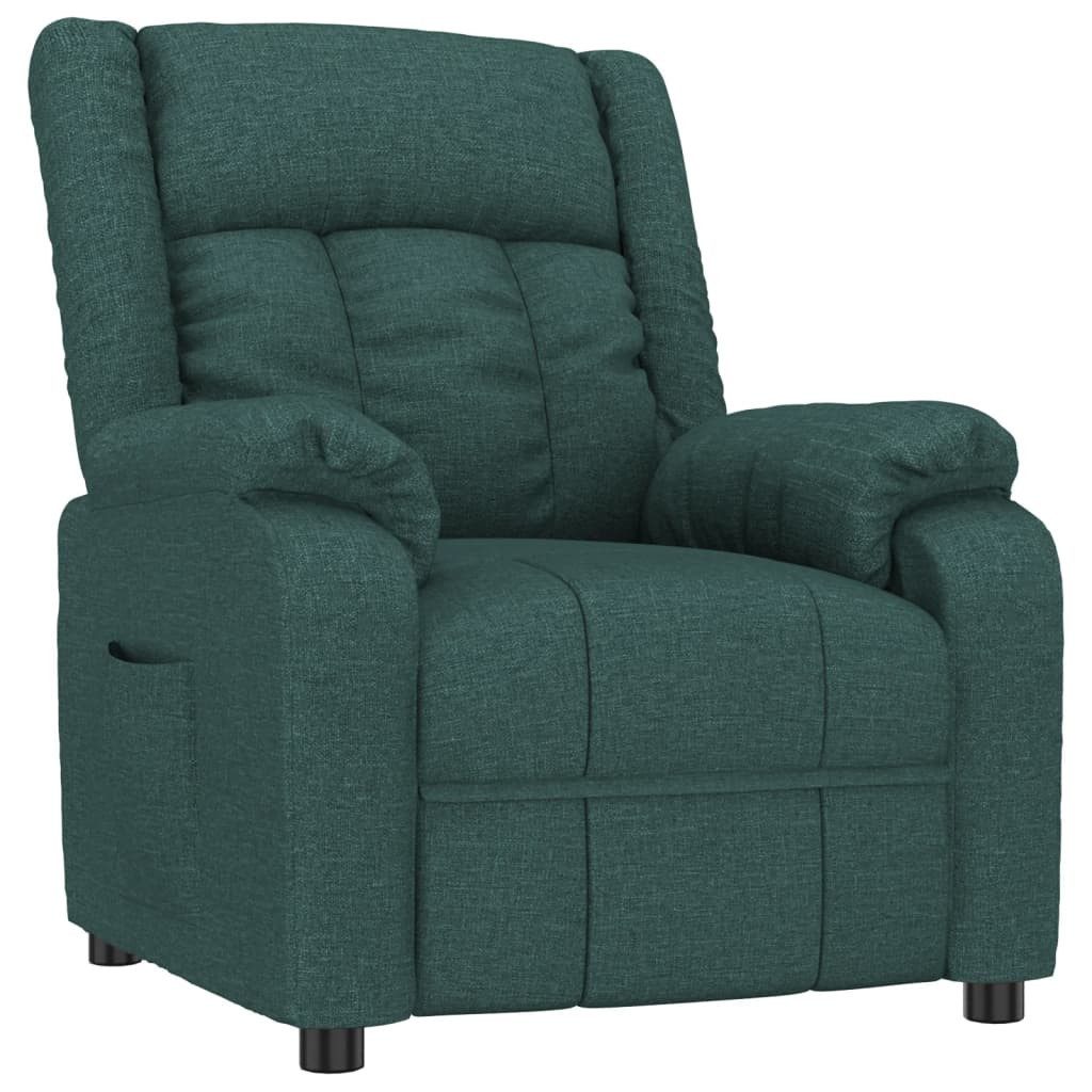 vidaXL Sessel Relaxsessel Dunkelgrün Stoff (1-St) günstig online kaufen