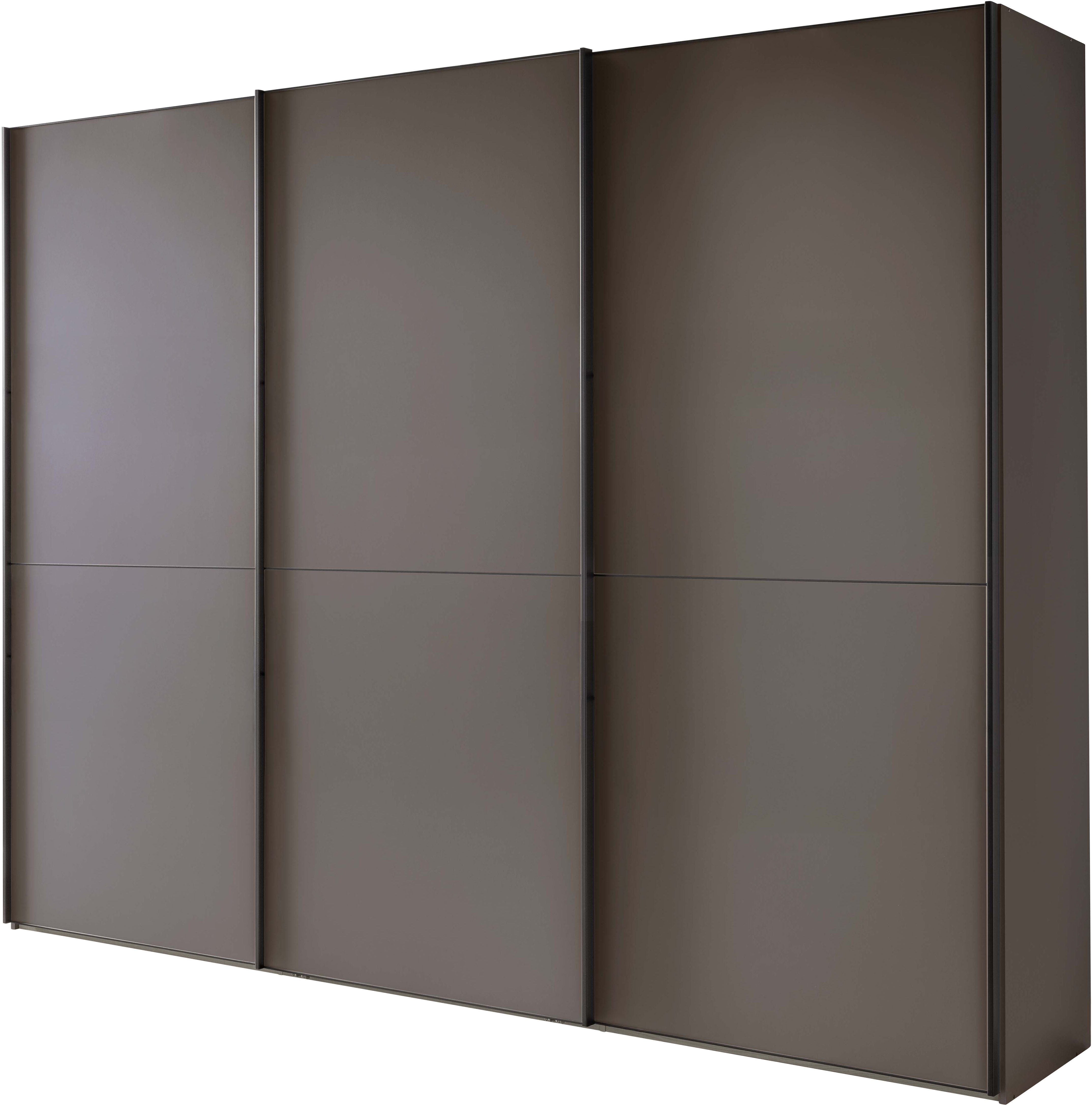 WIEMANN Schwebetürenschrank Phoenix, Made in Germany, modernes Design, Highlight, Blickfang (Viele Farbkombinationen, in 4 Breiten und in 2 Höhen erhältlich) maximaler Staurraum, inkl.Einlegeböden, Wäscheböden u. Dämpfer