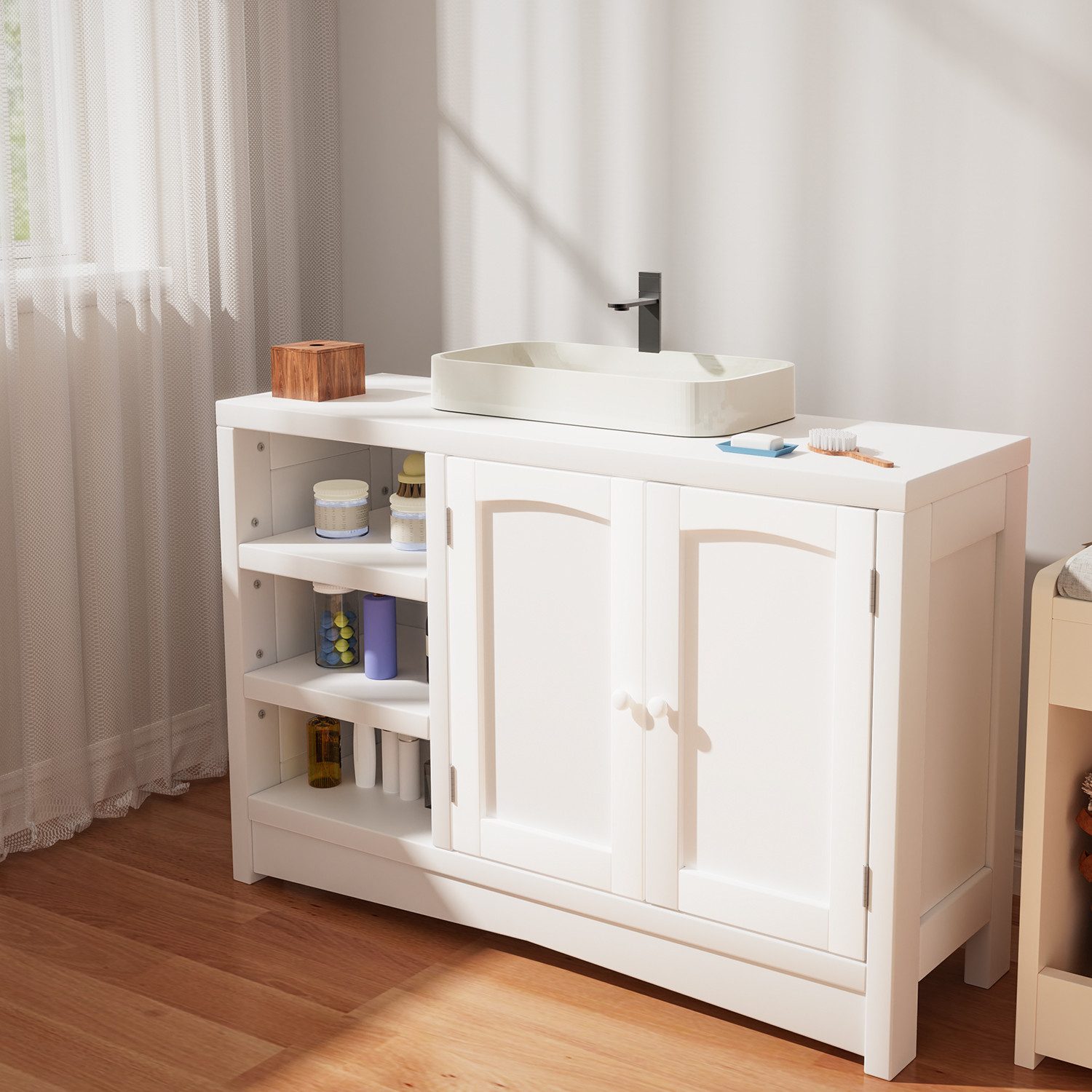 oyajia Waschbeckenunterschrank Unterschrank Badezimmerschrank (Badezimmersc günstig online kaufen