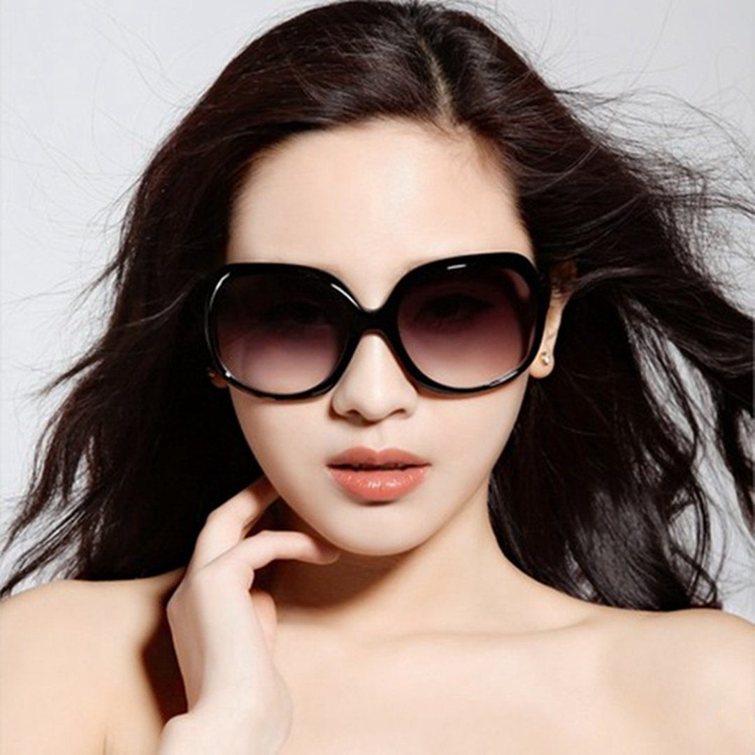 (1-St) Damenmode Sonnenbrillen Sonnenbrillen Rahmen Große TUABUR Sonnenbrille