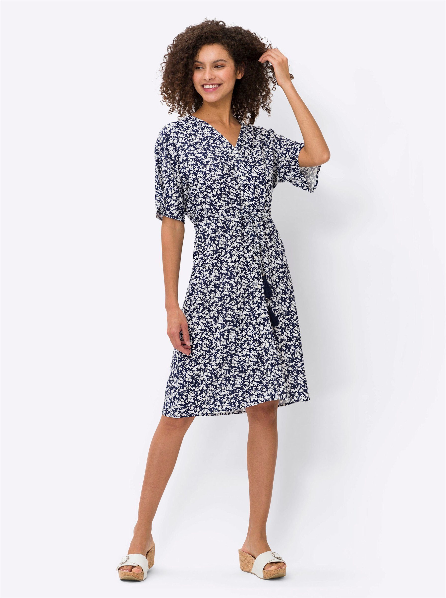 heine Etuikleid Druck-Kleid Kurzarm günstig online kaufen