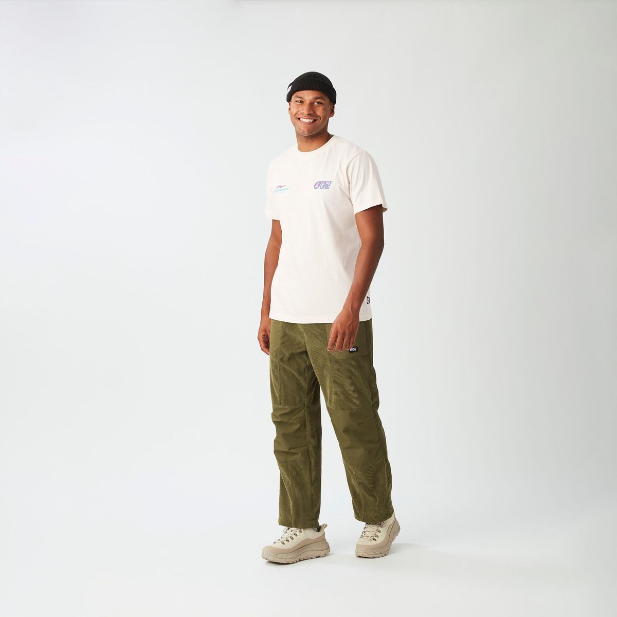 Picture Kurzarmshirt D&S Nepal Tee Modisches Herren-T-Shirt aus Baumwolle mit Prints für den urbanen