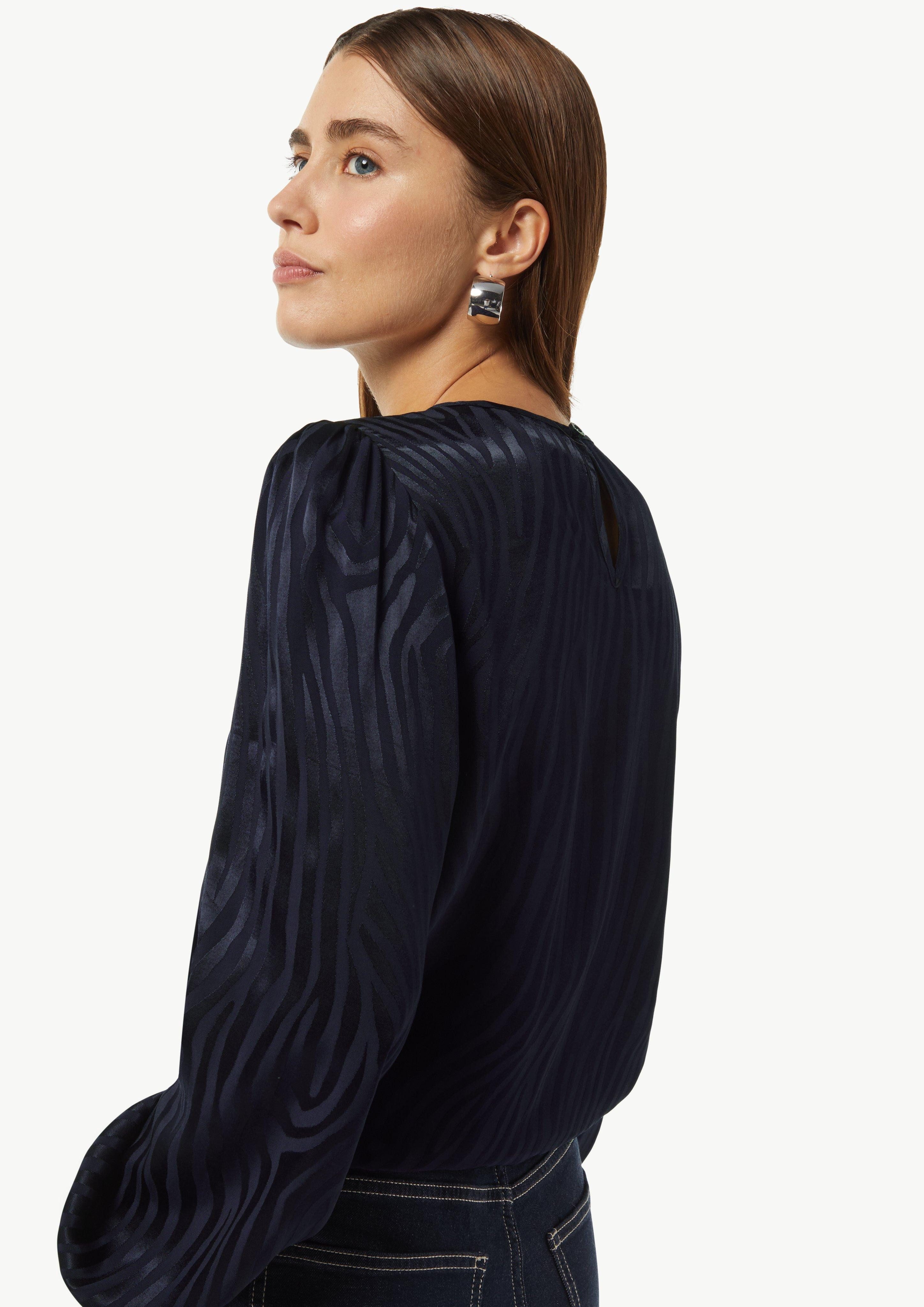 comma casual identity Langarmbluse Viskose-Bluse in günstig online kaufen