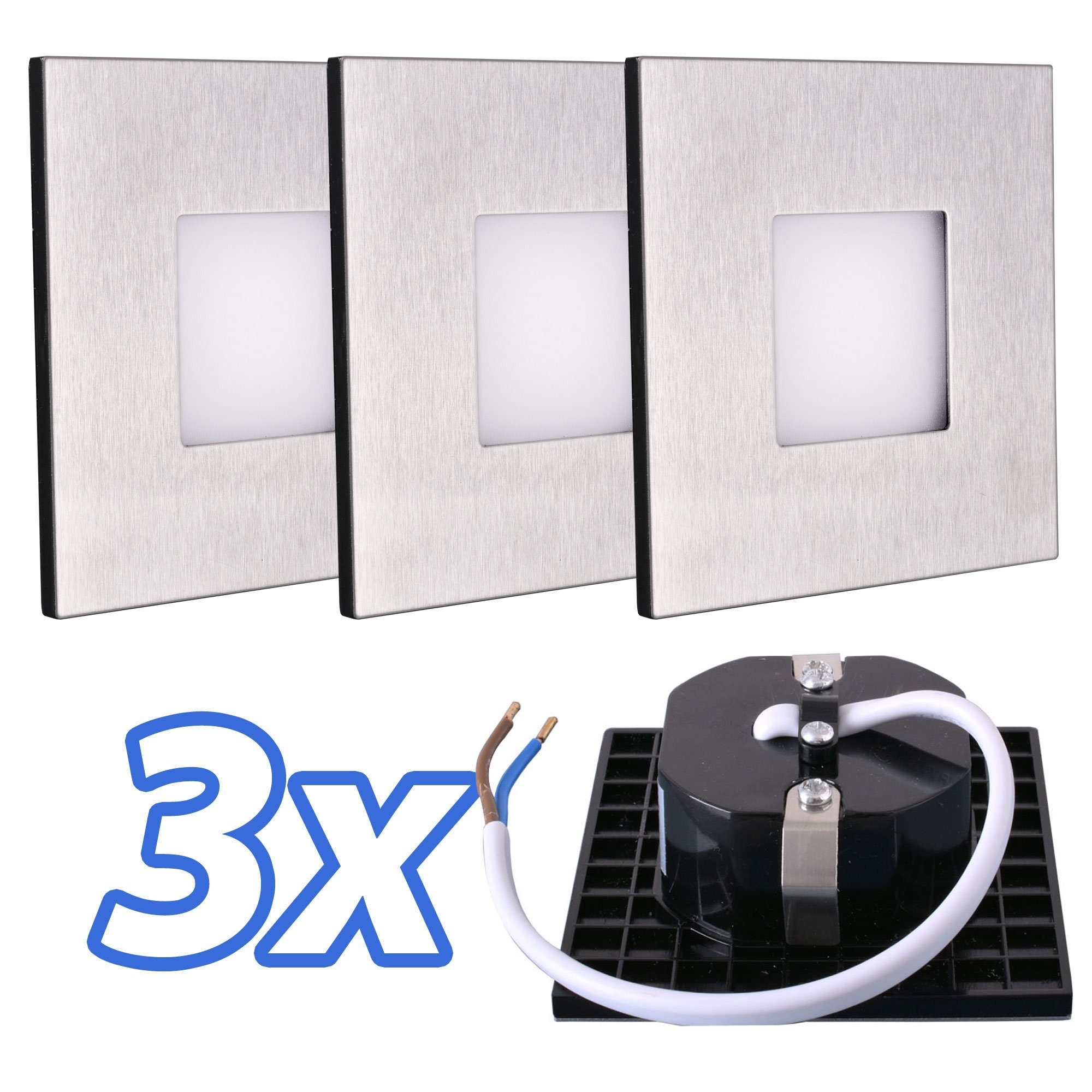 Maxkomfort LED Wandstrahler 6103, LED fest integriert, Warmweiß, 3000K, Treppenbeleuchtung