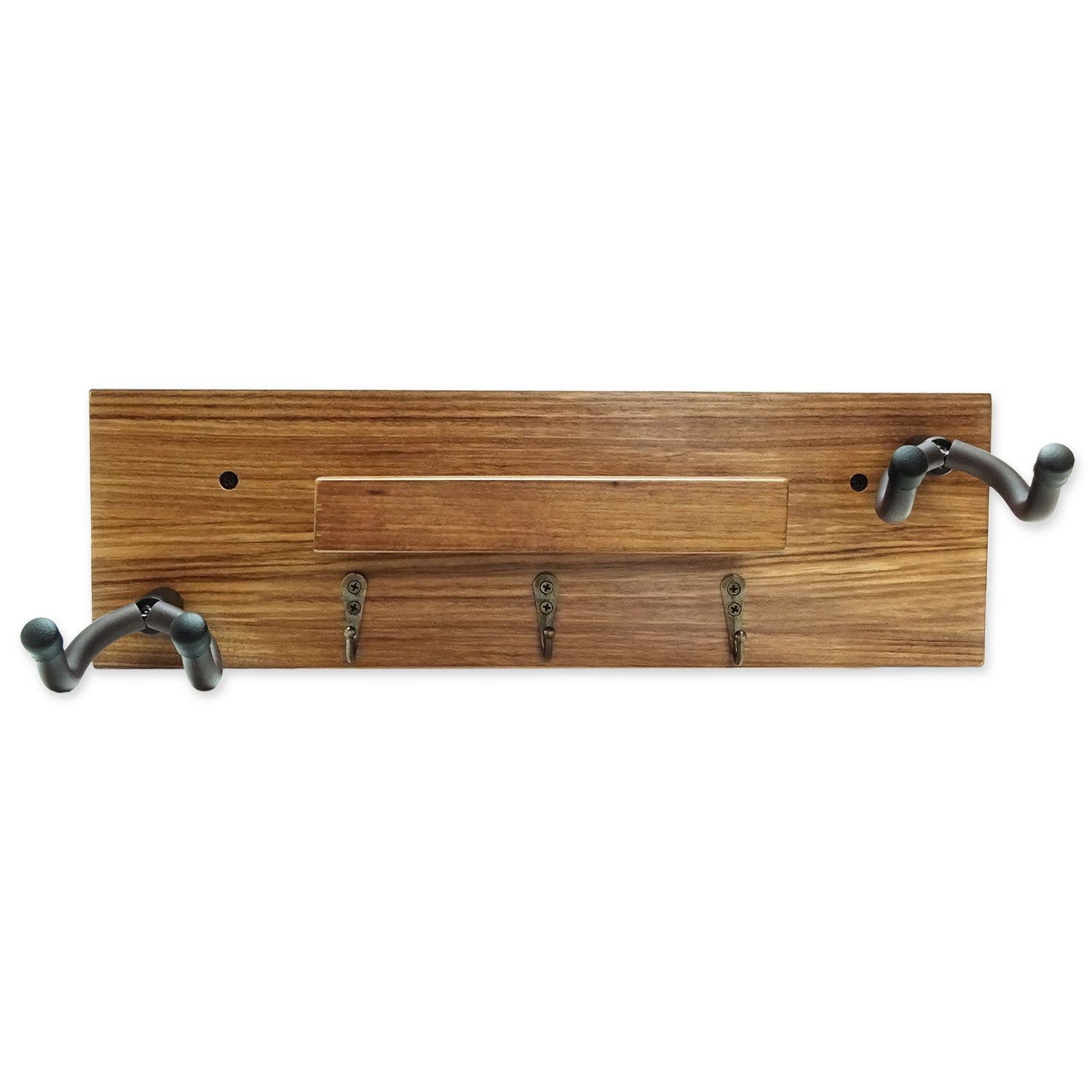 keepdrum Gitarrenständer keepdrum Gitarren-Wandhalterung Ebony für 2 Gitarren und Zubehör, (Gitarren, Gitarren-Wandhalter), Gitarren-Wandhalterung für 2 Gitarren und Zubehör