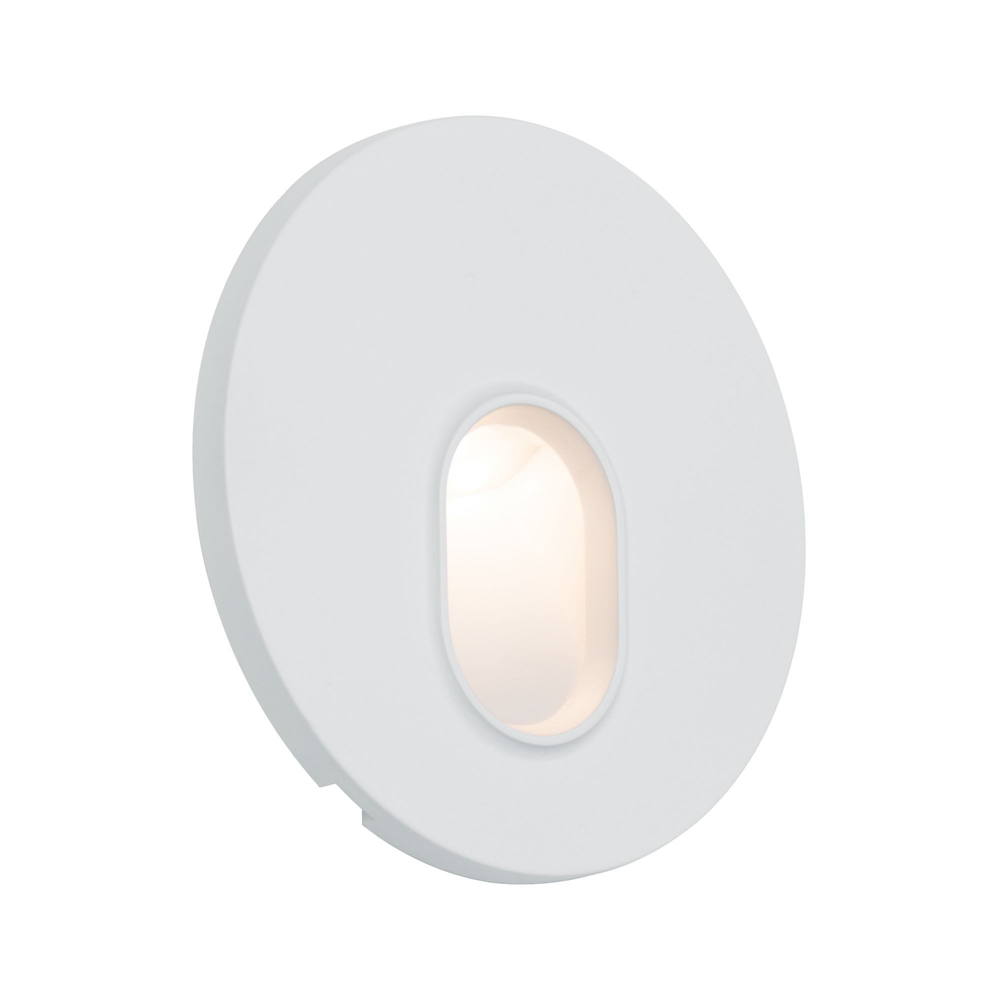 Paulmann LED Wandleuchte Einbauleuchte rund Weiß 1,7W, LED fest integriert, Warmweiß