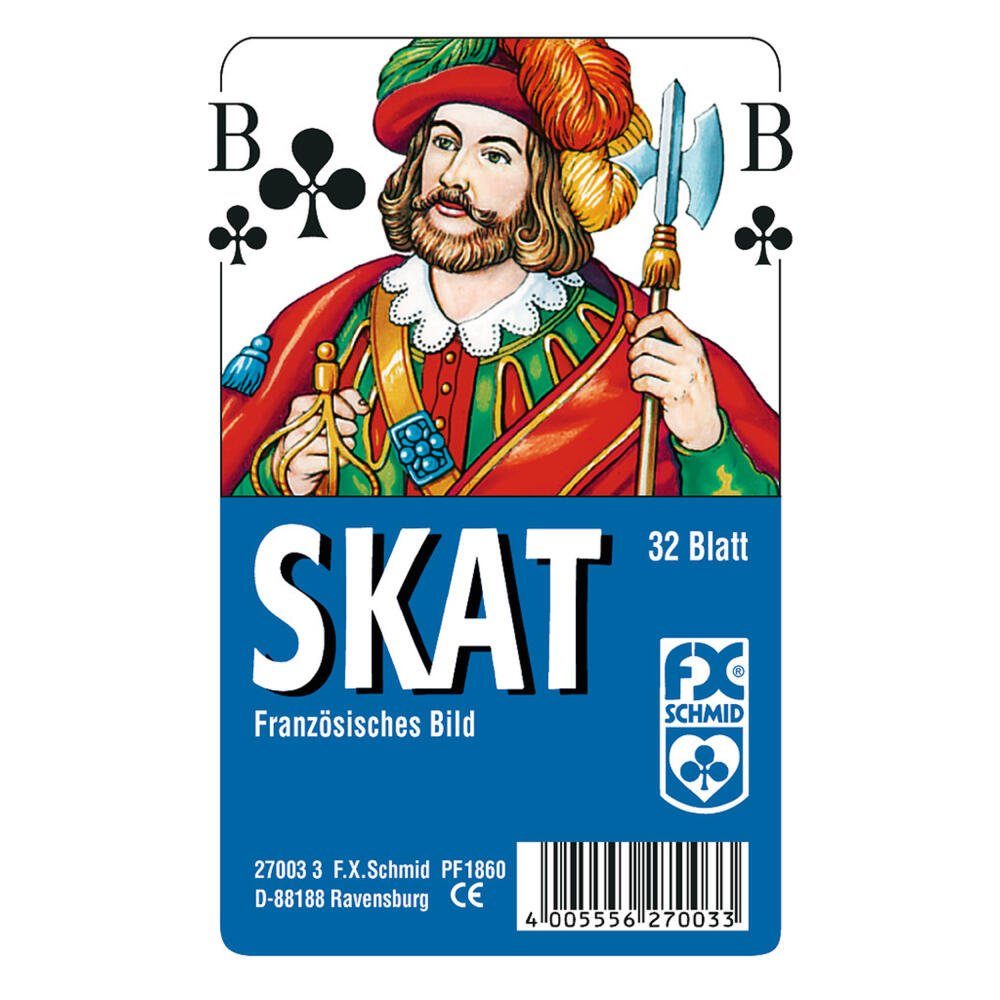 Ravensburger Spiel, FX Schmid Skat Französisches Bild Klarsicht Box