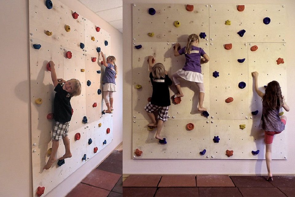 Gartenpirat Kletterwand Kletterwand Indoor mit bunten Klettersteinen und Montagematerial, (8-St)