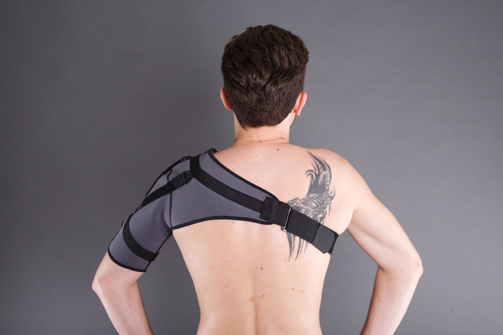 Lorey Medtec Schulterbandage Neopren Schulterstütze mit Wärme & Kompression, beidseitig tragbar