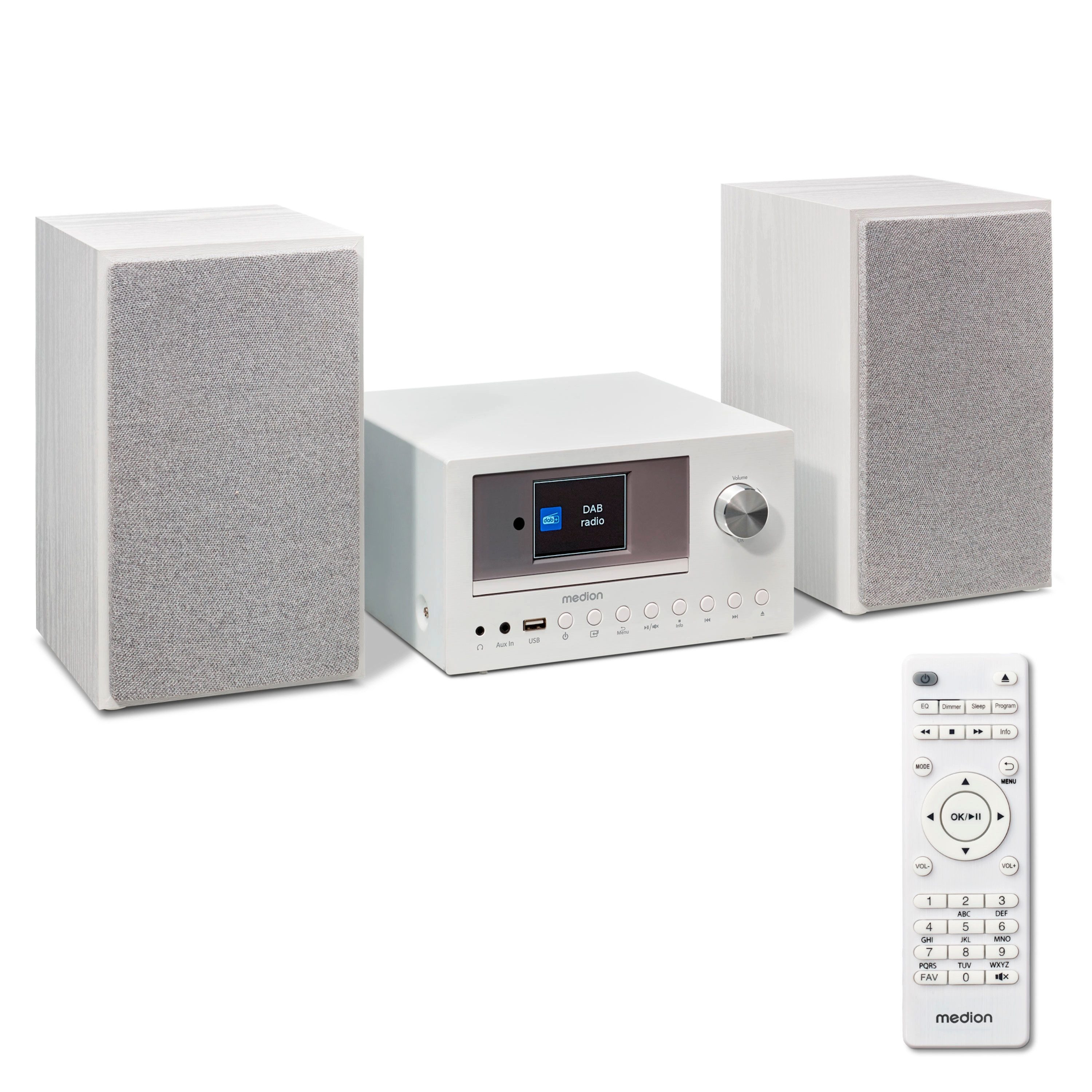 Medion® Audio-System Internet/DAB+ Micro-Audio-System MEDION® LIFE® P85003 (MD85008) (15 W, A2DP Bluetooth, Bluetooth, P85003)
