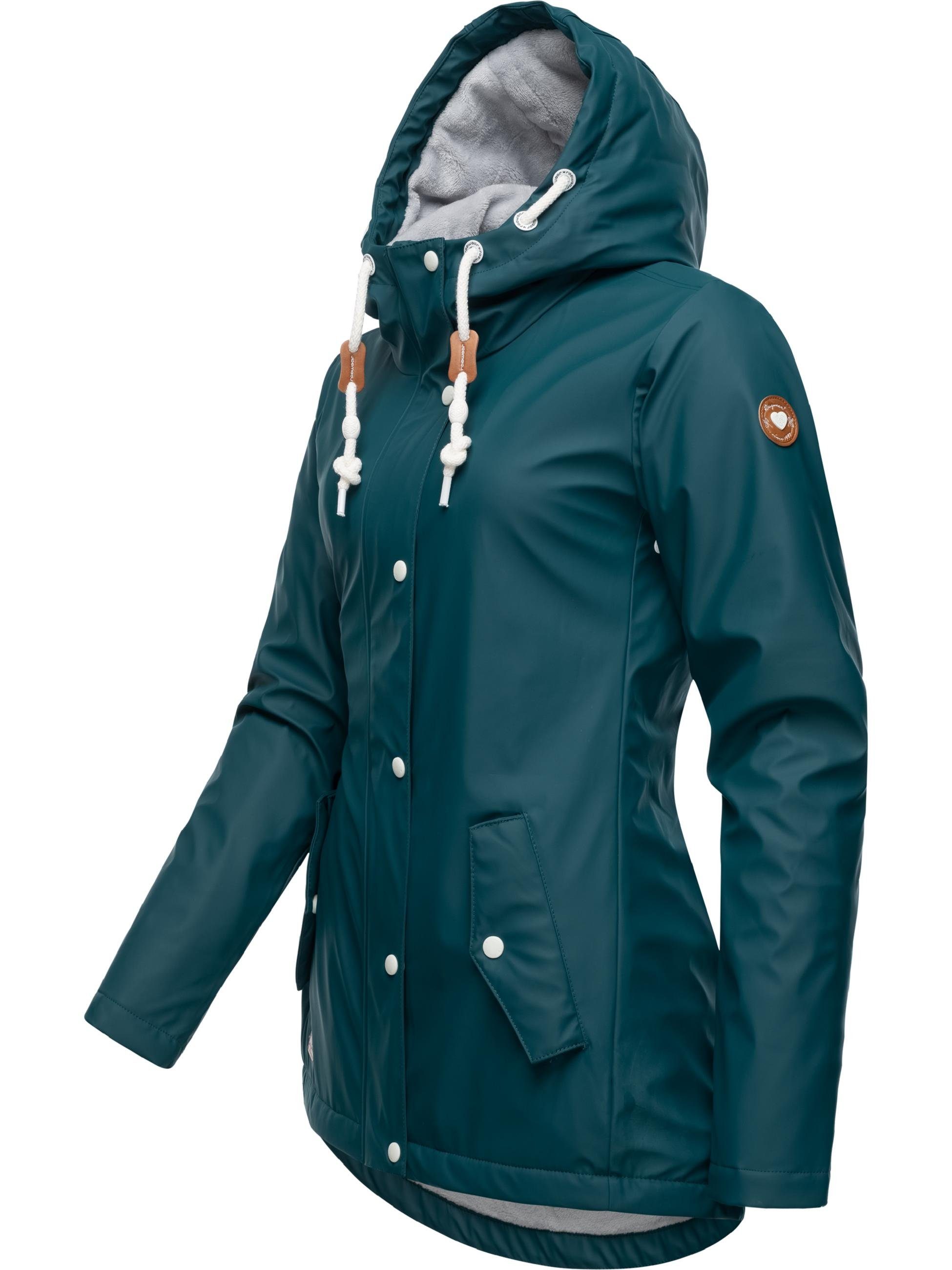 Ragwear Regenjacke "Marge", mit Kapuze, warm gefütterter Damen Winter Regen günstig online kaufen