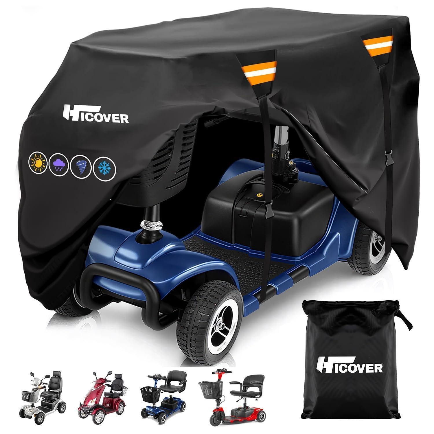 LuxusKollektion Schutzplane Abdeckhaube Elektromobil 600D wasserdicht UV 175x63x119cm XXL