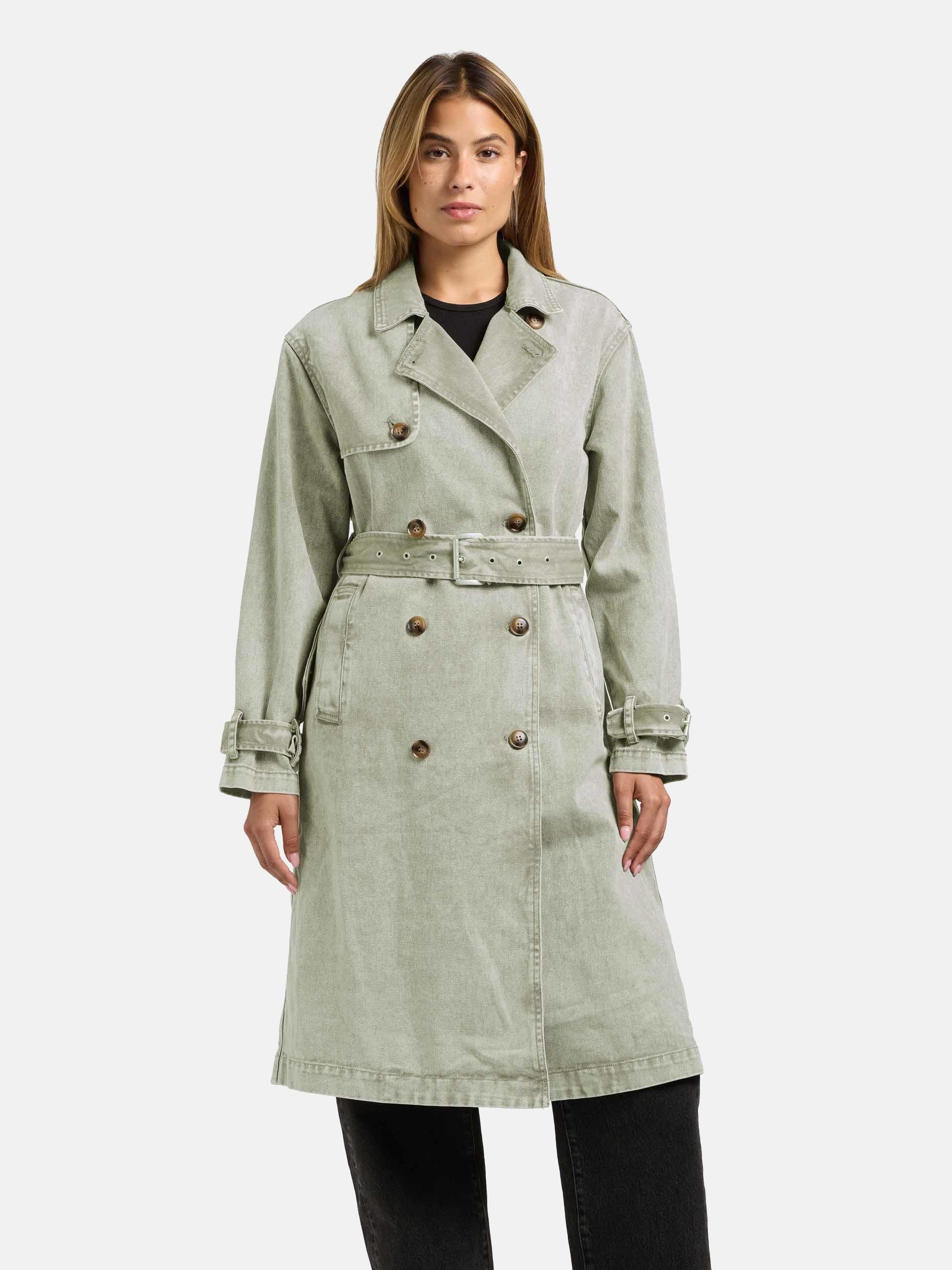 khujo Langmantel Hera Trenchcoat aus Jeans