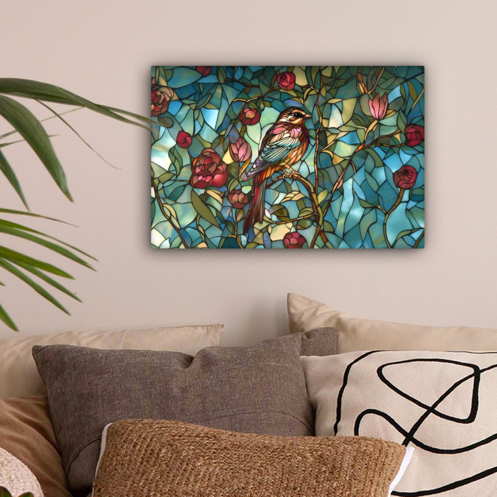 OneMillionCanvasses® Leinwandbild Vogel - Zweig - günstig online kaufen