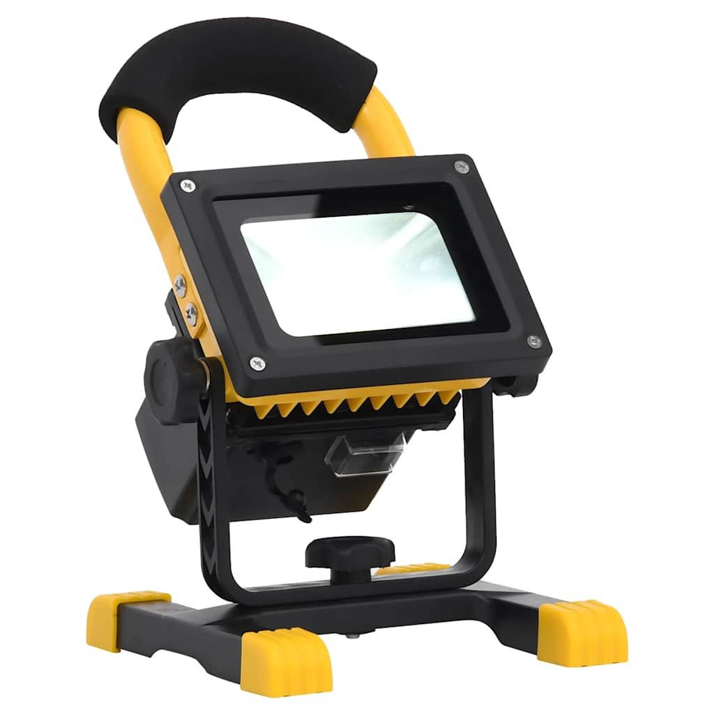 Flutlichtstrahler LED-Strahler Wiederaufladbar mit Handgriff 30W Kaltweiß