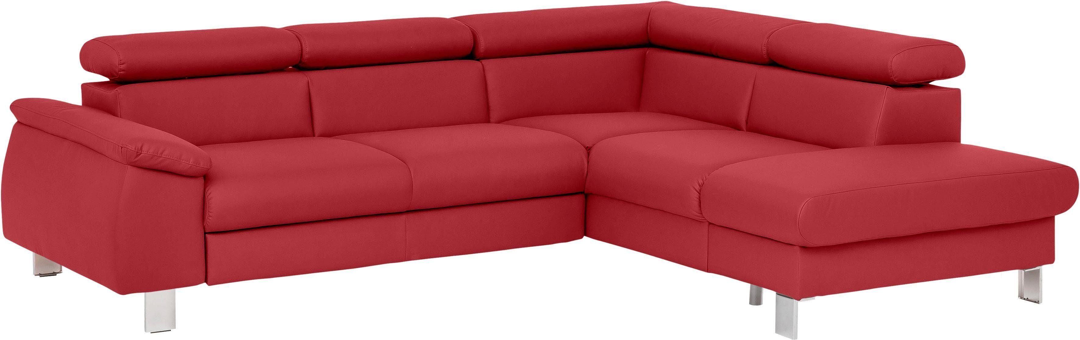COTTA Ecksofa Komaris L-Form mit Kopfteilverstellung, günstig online kaufen