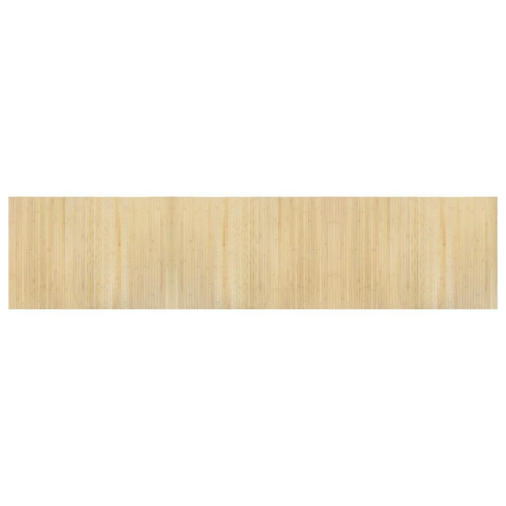 Teppich Teppich Rechteckig Hell Natur 70x300 cm Bambus