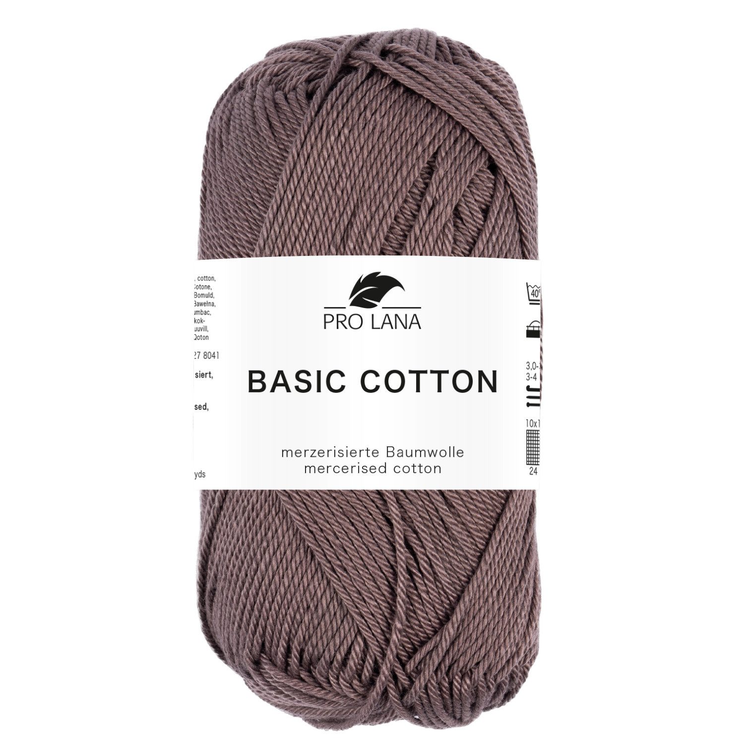 Pro Lana Pro Lana BASIC COTTON Baumwollgarn 50 g Häkelwolle, 125 m (Perfektes Baumwoll-Garn für leichte Pullover, Mützen und Accessoires), 50 g