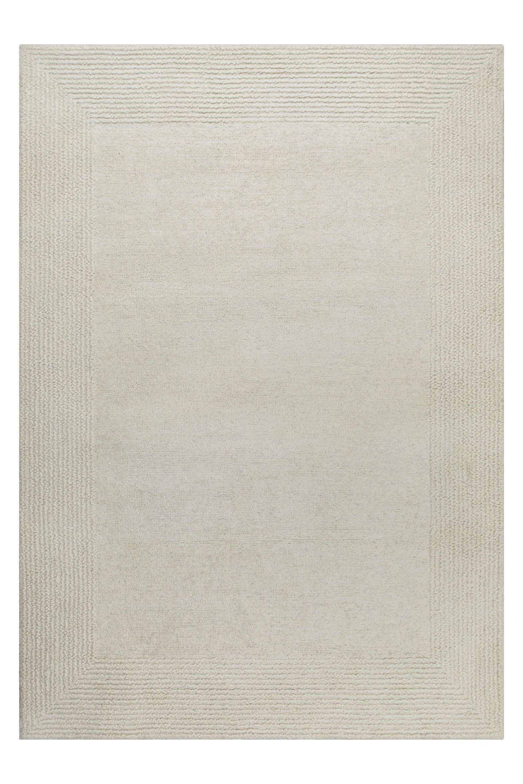 Wecon home Wollteppich Hamptons TWENTYONE, rechteckig, Höhe: 15 mm, Läufer, Schurwolle, Kurzflor, Wohnzimmer, Schlafzimmer, Bordüre