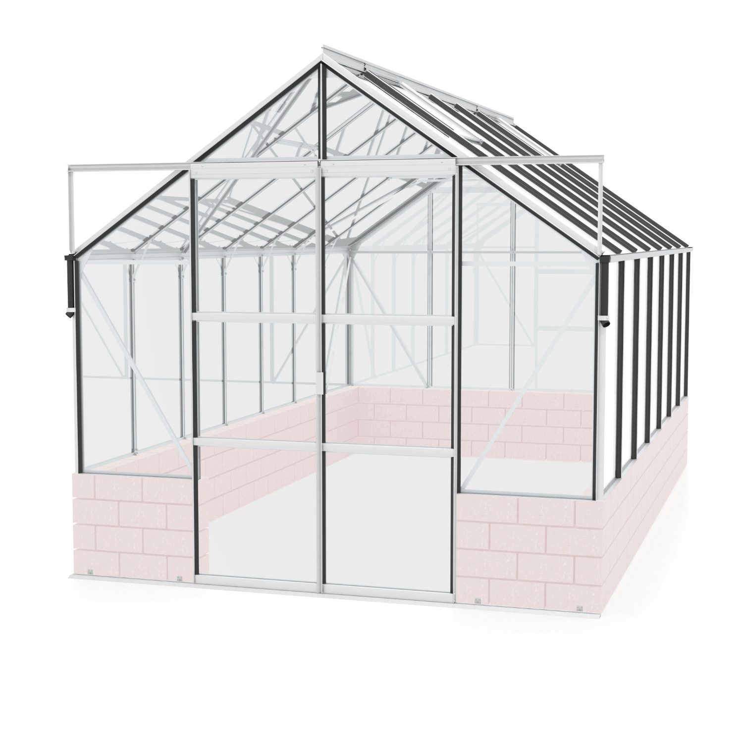 Vitavia Gewächshaus Cassandra 11500, 3,00 mm Wandstärke silberfarben | Rabatt: 11%