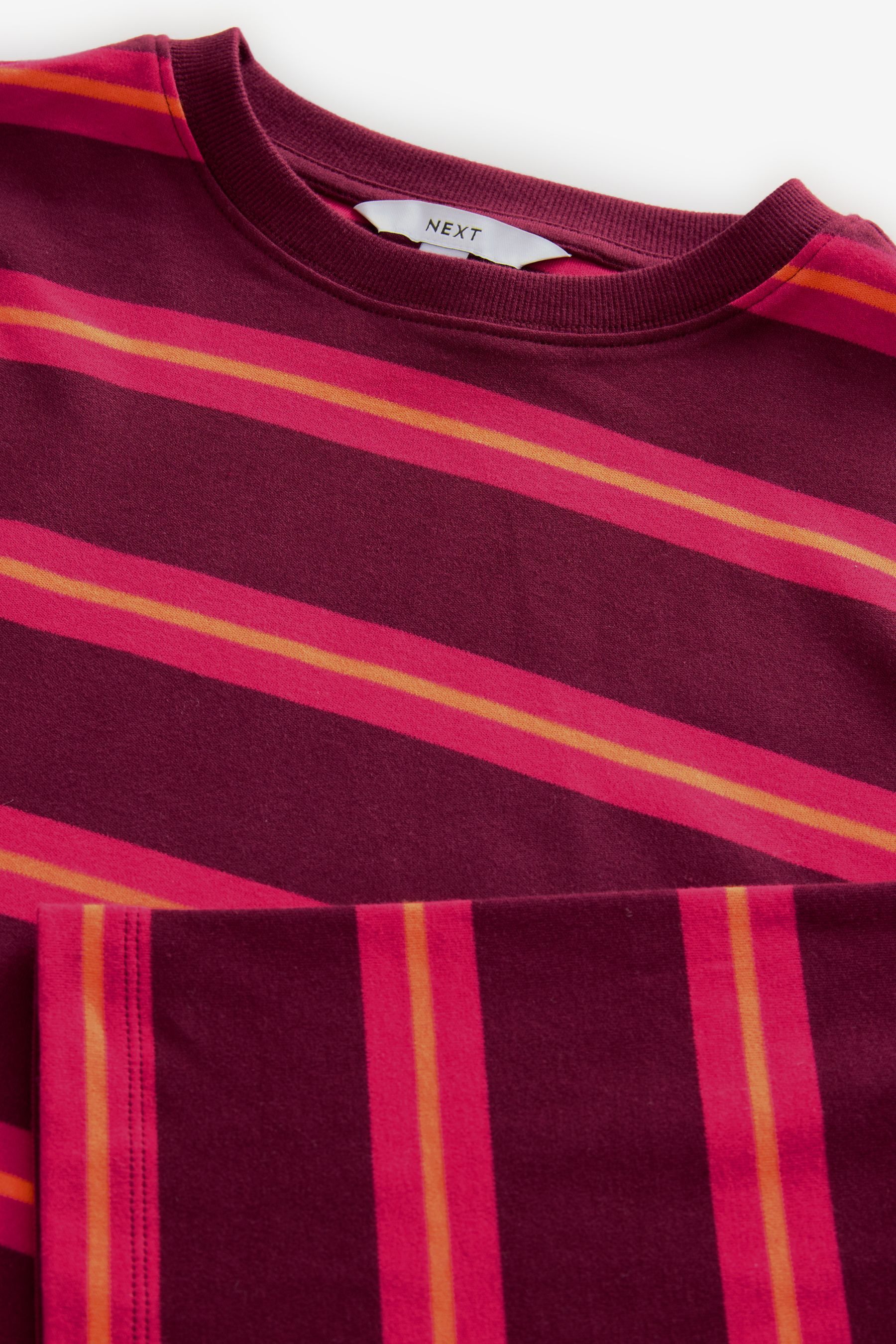 Next Langarmshirt Langärmeliges T-Shirt mit Streifen günstig online kaufen