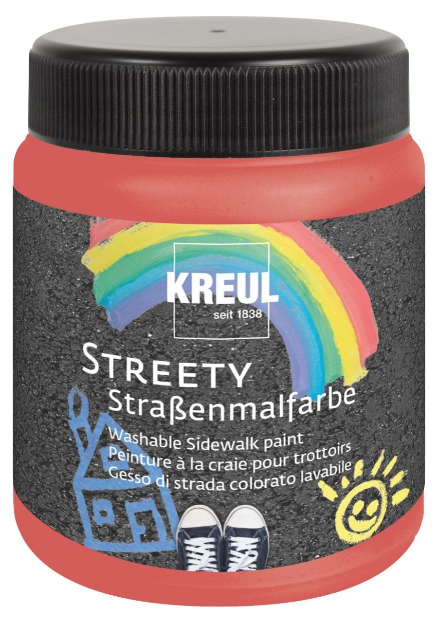 Kreul Steinmalfarbe Kreul Streety Straßenmalfarbe Ringelsockenrot 200
