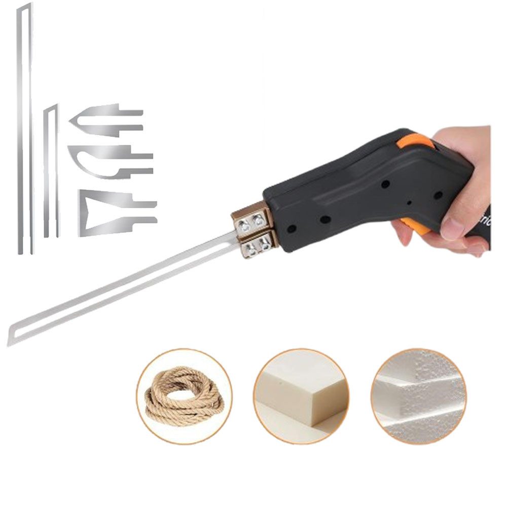 VIVIHEYDAY Heißdrahtschneider 300W Styroporschneider Elektrische Heißmesser Schaumschneider, mit 5 Nichrom Klingen 50-600℃ Styrocutter 220-240V, mit Kühlsystem Geeignet für Styropor