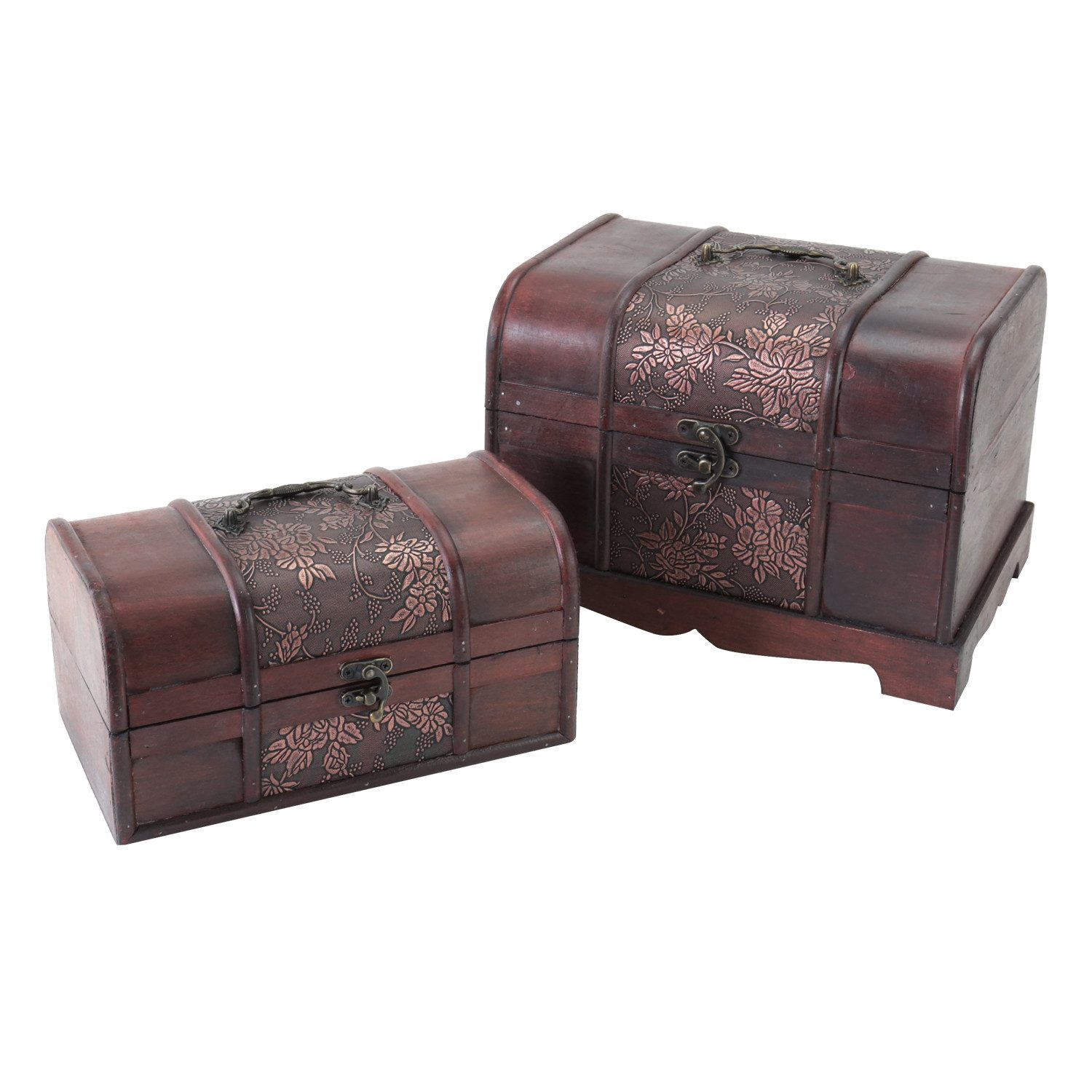 HMF Schatzkiste Handgefertigte Schatztruhen aus Holz (2er Set, versch. Größ günstig online kaufen