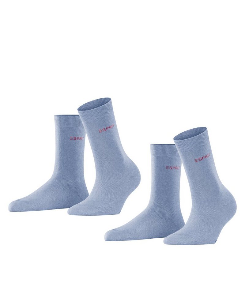 Esprit Kurzsocken Damen Socken 2 Paar - Kurzsocken, einfarbig