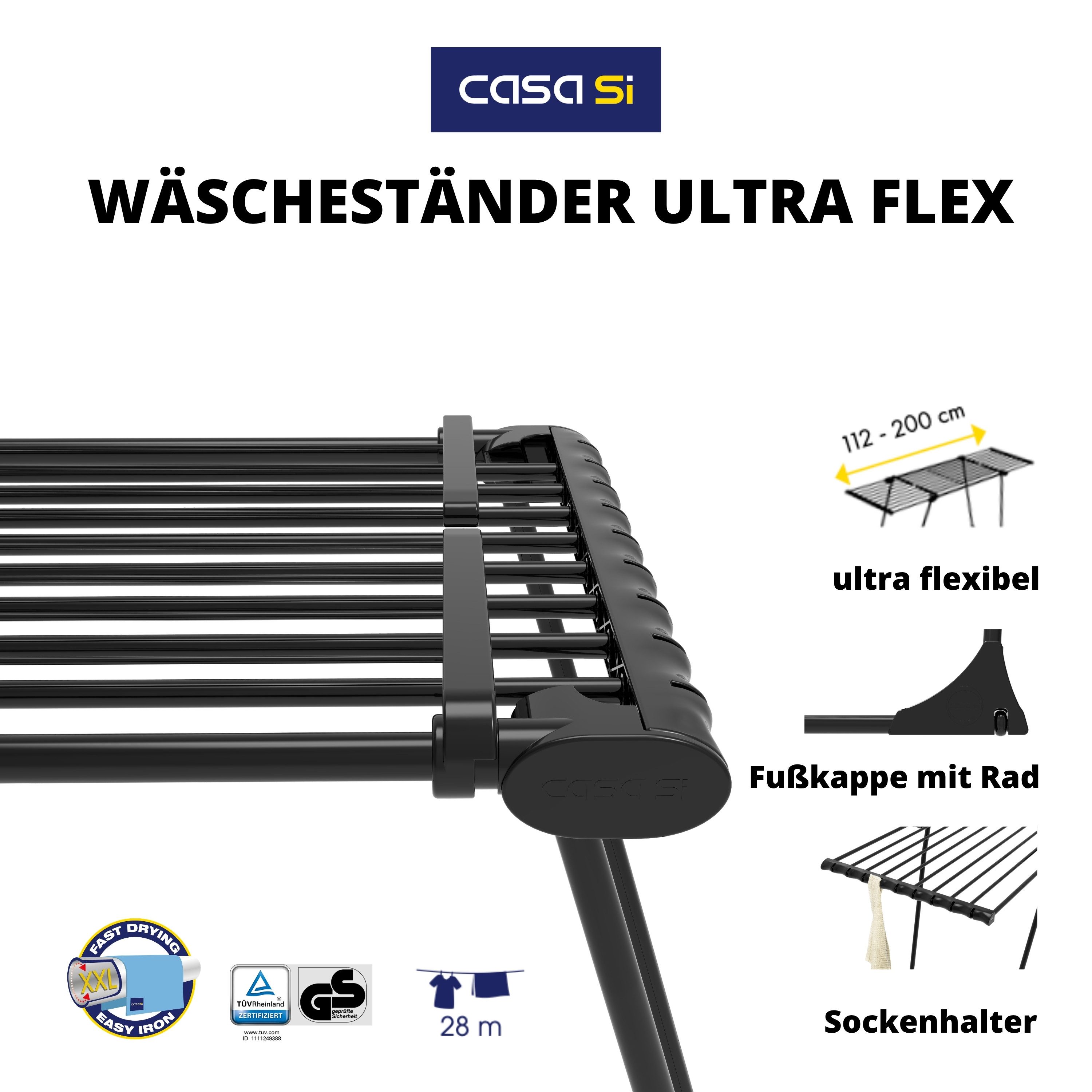 HEYDRY Elektrischer Wäschetrockner HEYDRY Lüfter für Wäscheständer, schnell & energiesparend trocknen, Made in Germany, mobiler Ventilator – Bild 3 von 5