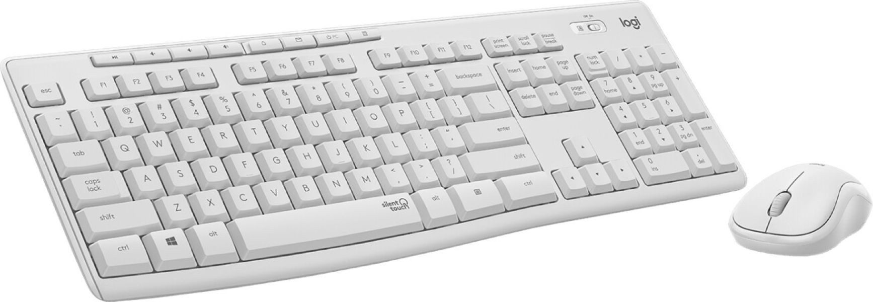 Logitech MK295 Silent Wireless Combo - OFF WHITE - CH - CENTRAL Tastatur
