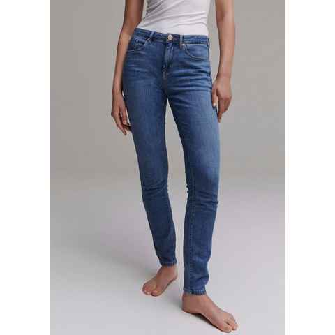 OPUS Skinny-fit-Jeans Elma in Used-Waschung