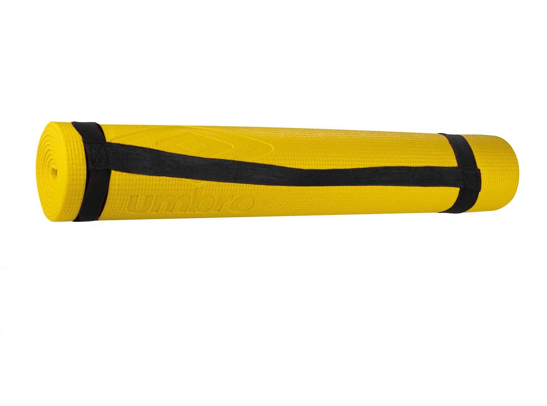 abnehmbarem (Sportmatte Fitnessmatte Tragegurt), gelb Yogamatte aufrollbar Yogamatte Umbro mit