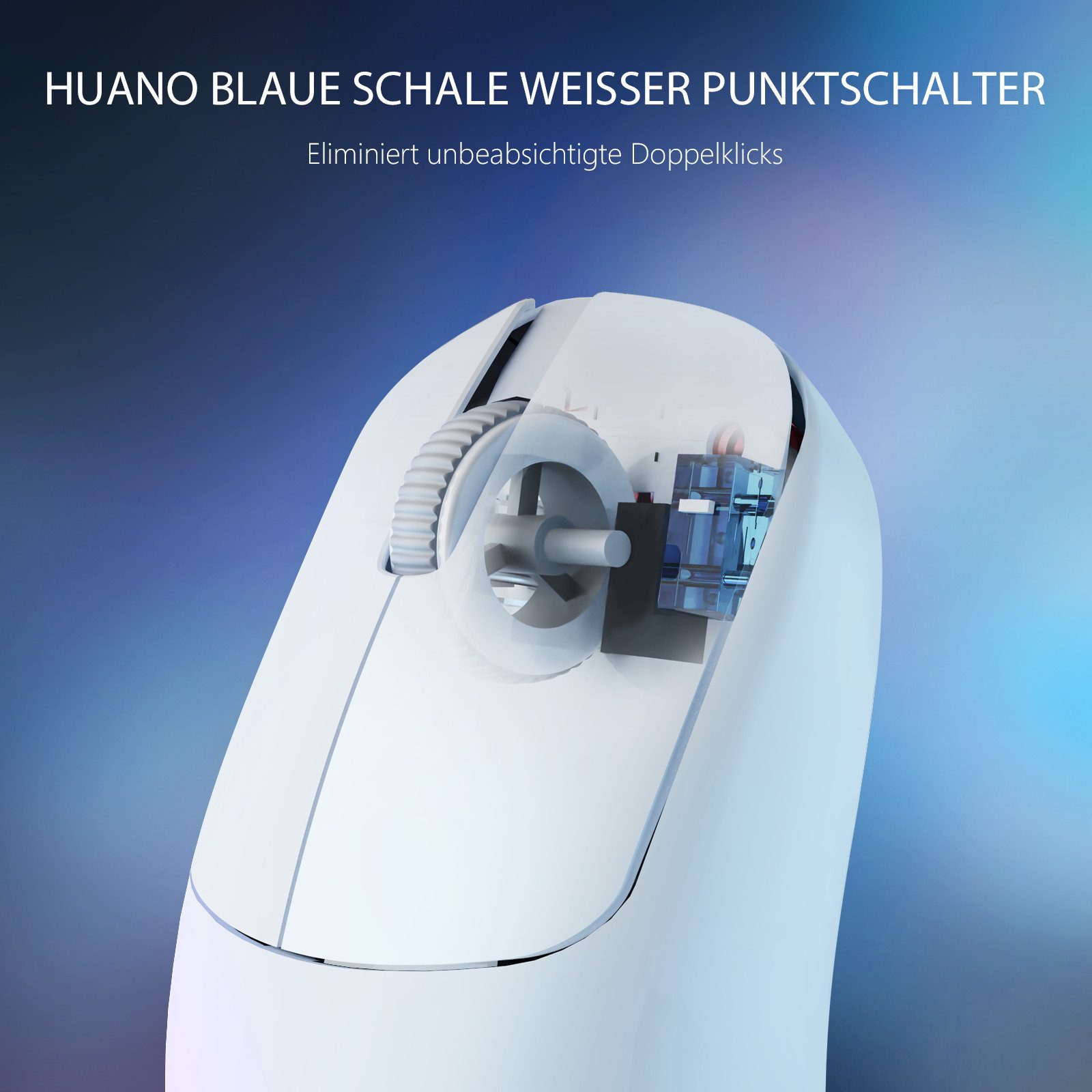 AJAZZ AJ099 Kabellos Gaming Maus, 54g Ultra-leicht Esports Maus Gaming-Maus (2.4G, USB-C, 2.4G,20 Mio Zyklen) – Bild 5 von 5