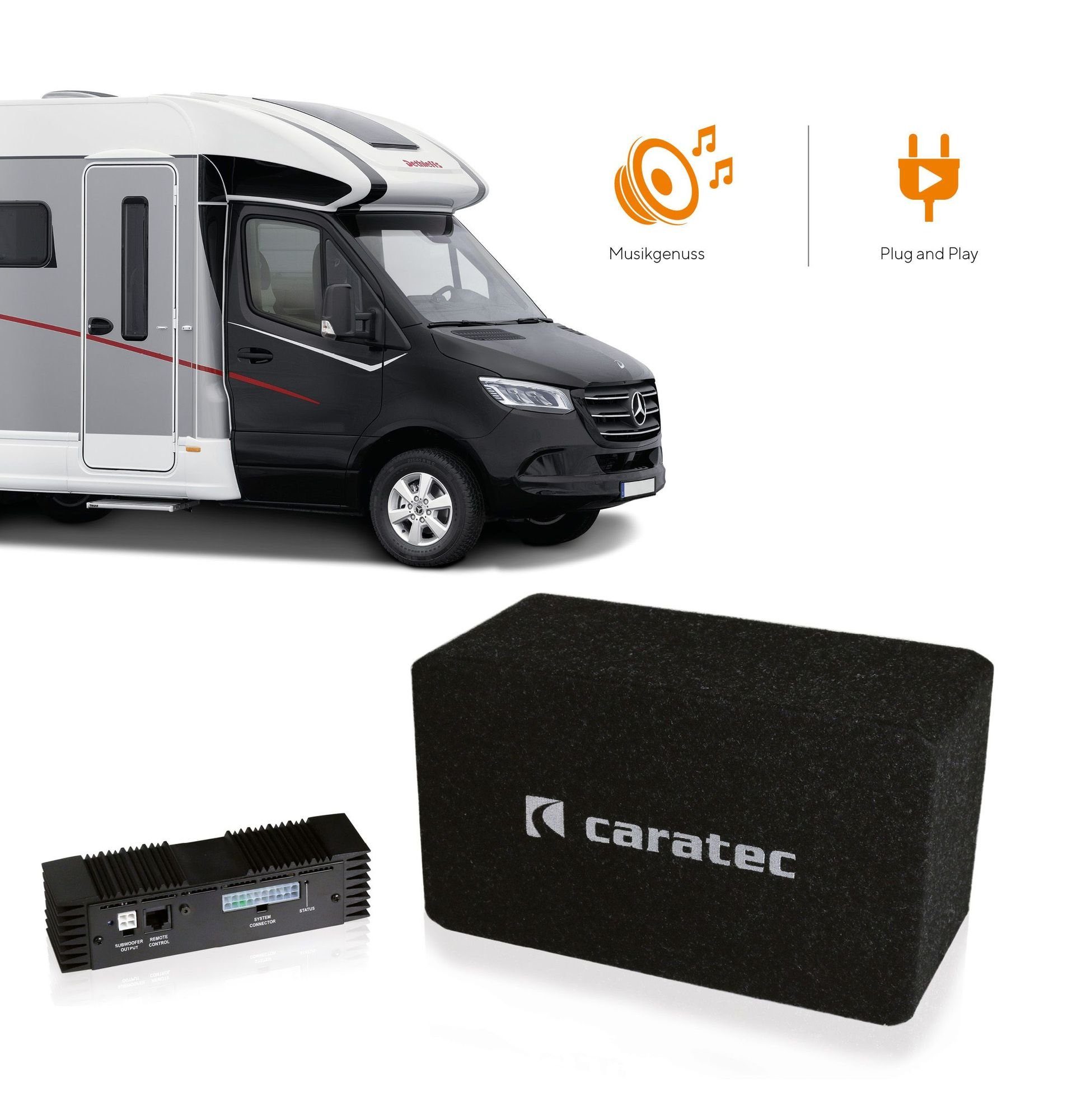 Caratec CAS213S Soundsystem für Mercedes-Benz Sprinter S907 910 Auto-Lautsprecher (cm)