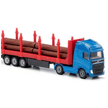 Siku Spielzeug-LKW 1659 - Holz-Transport-LKW - blau/rot