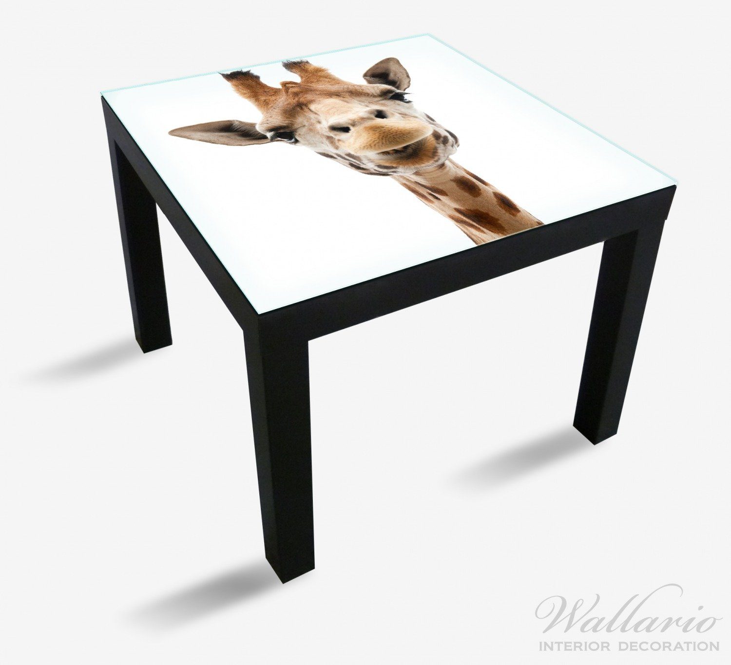 St), für (1 Tischplatte Tisch Lack Ikea geeignet Giraffenkopf Wallario