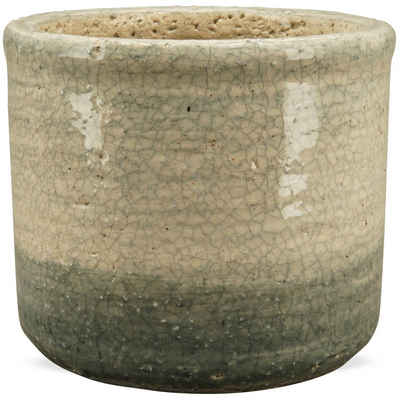 matches21 HOME & HOBBY Blumentopf Pflanztopf Terracotta Ton beige-grau Ø 12 cm (1 St)