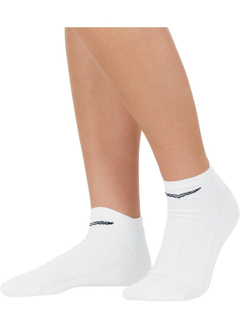 Trigema Füßlinge TRIGEMA weiss im Sneaker-Socken Doppelpack