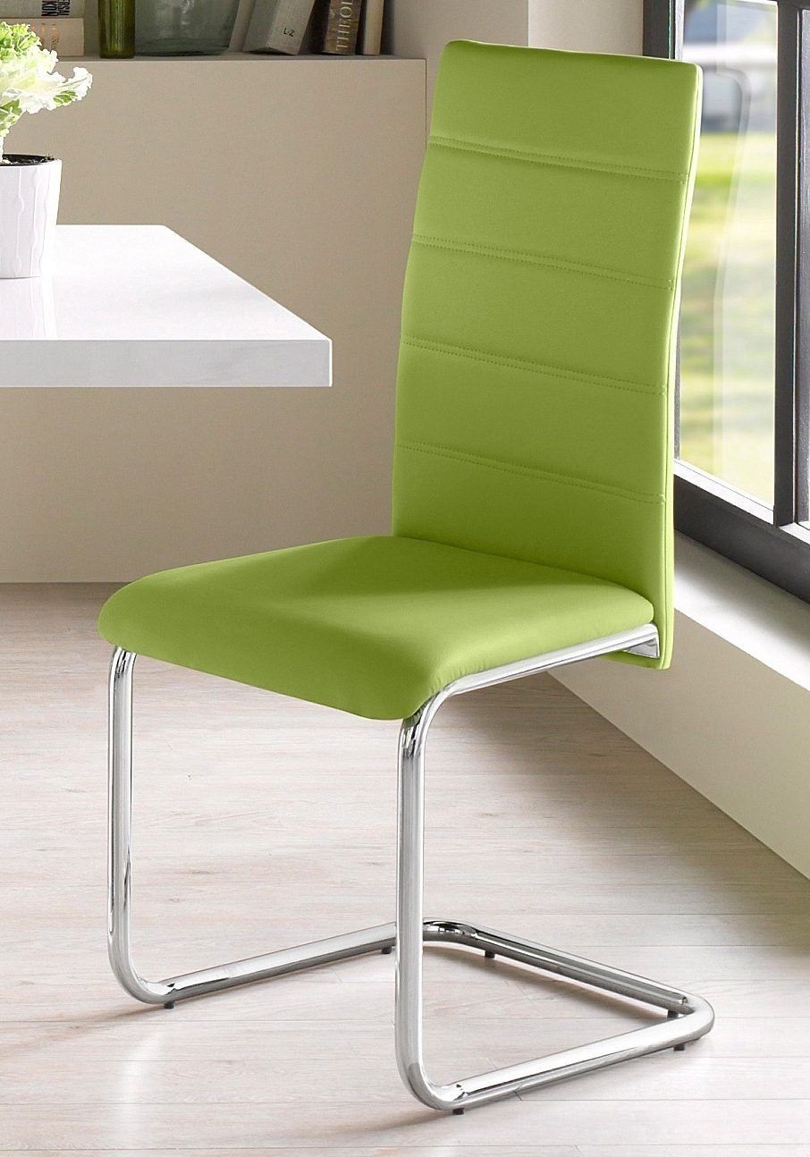 OTTO home Freischwinger Adora (Set, 4 St), (2 oder 4 Stück) Bezug in Kunstl günstig online kaufen