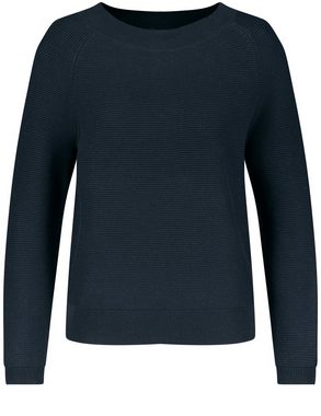 GERRY WEBER Rundhalspullover Pullover mit Strukturstrick Organic Cotton