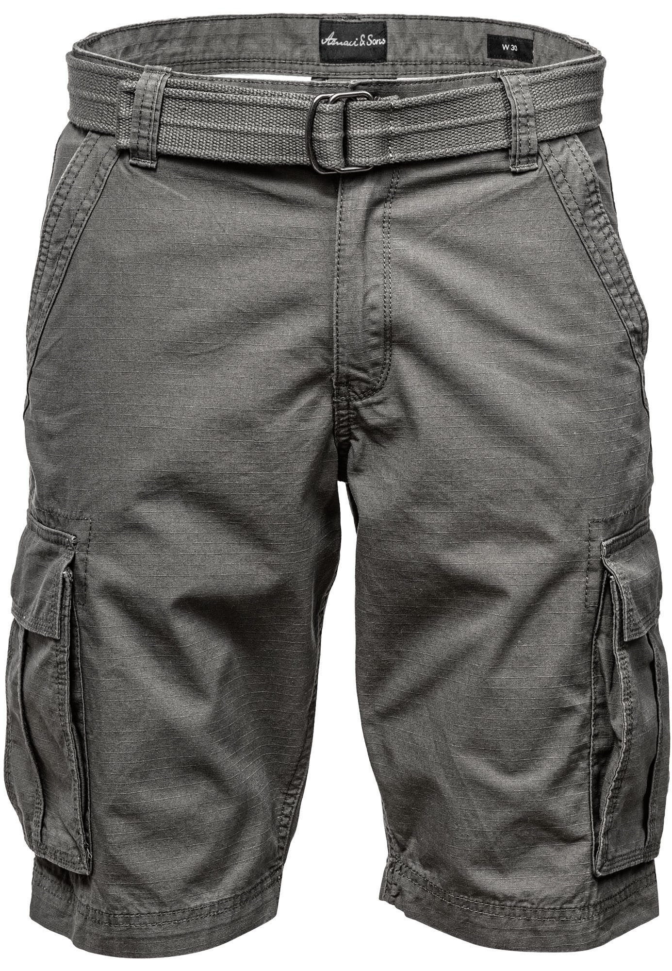 Cargoshorts MIDFIELD Chinoshort inkl. Gürtel