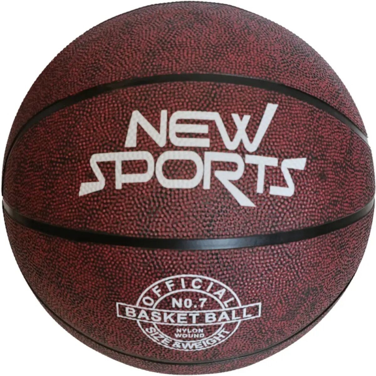 New Sports Basketball New Sports Basketball schwarz Größe 7, unaufgeblasen